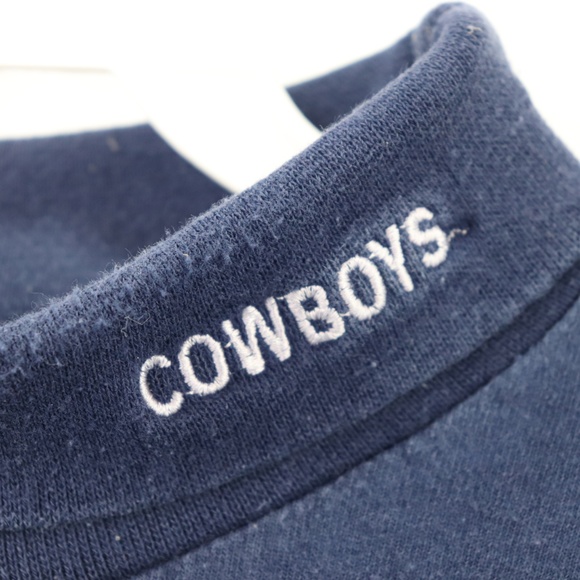 90s Mens Large Dallas Cowboys Turtleneck Sweater - Picture 6 of 8